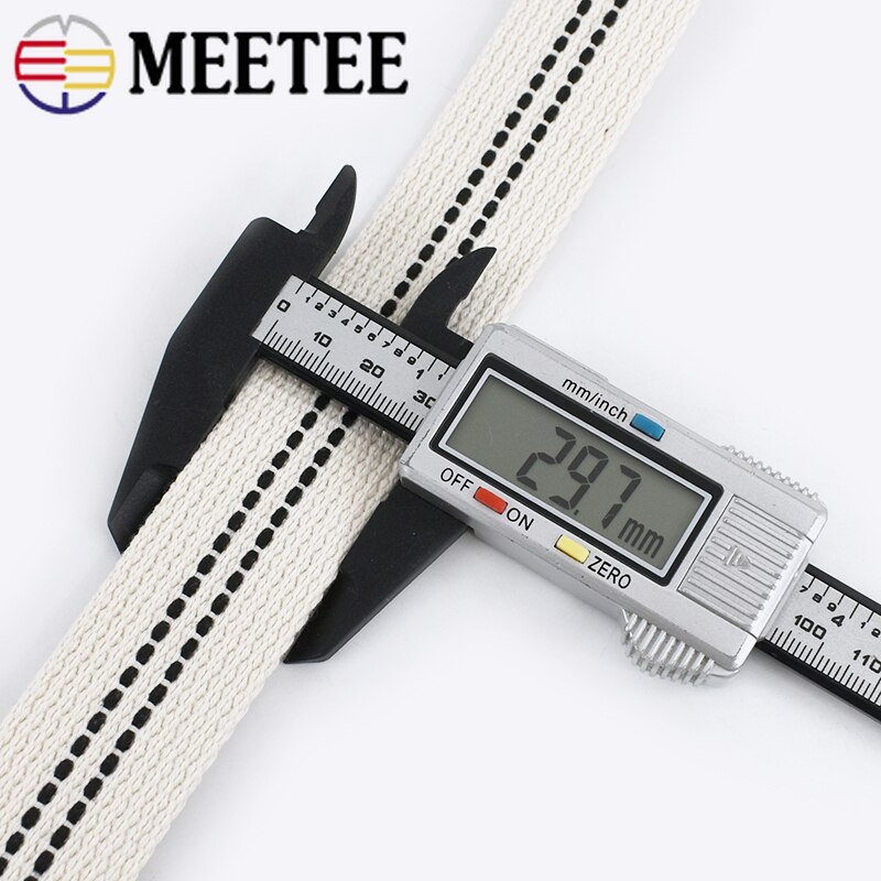4/8Meter Meetee 3Cm Polyester Katoen Jacquard Lint Spanband Diy Handtas Riem Bias Tape Bingding Voor naaien Accessoires