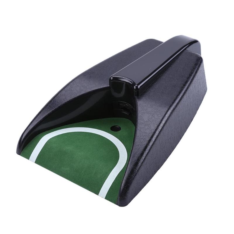 golf huśtać się prosto praktyka automat treningowy robić golfa lustro trening wyrównujący pomoc trening swingu golfowego linia oczu akcesoria robić golfa 32x14.5cm: Return Putting Cup