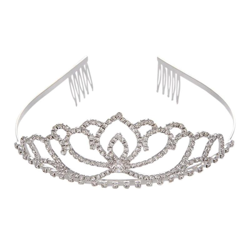 Girls Crystal Tiara Hairband Kids Girls Bridal Princess Prom Crown Party baby accessories Princess Prom Crown Headbands: A