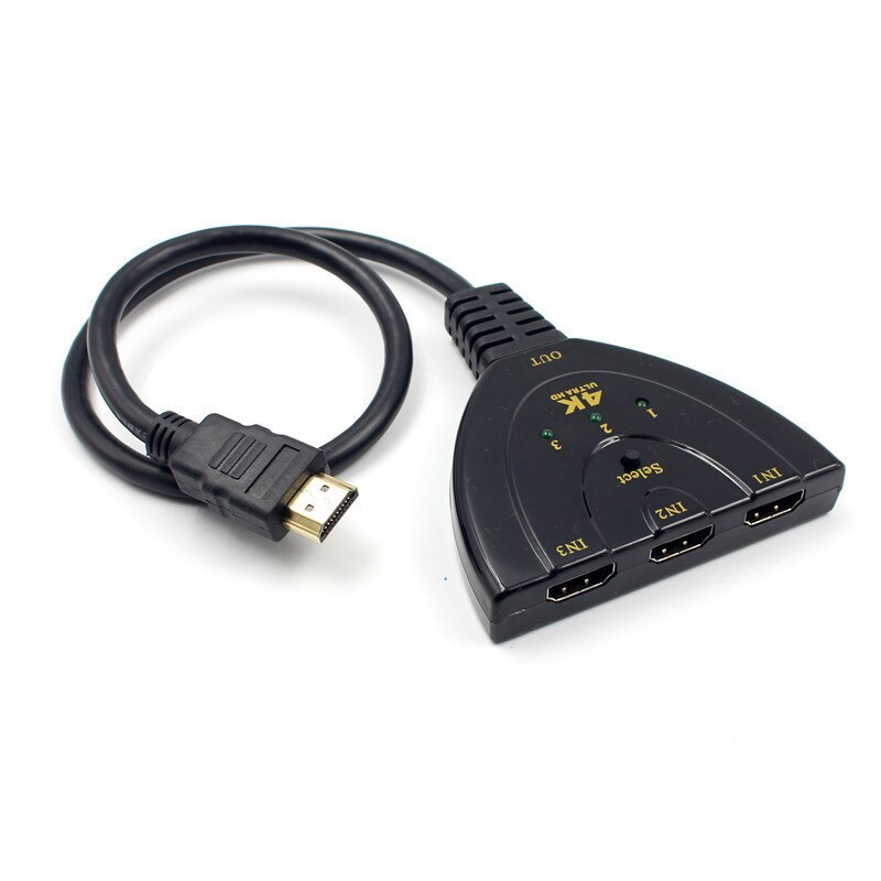 4K * 2K 3D Mini 3 Port Hdmi-Compatibel Schakelaar 1.4b 4K Switcher Splitter 1080P 3in1 Voorhaven Hub Fordvd Hdtv Xbox PS3 PS4