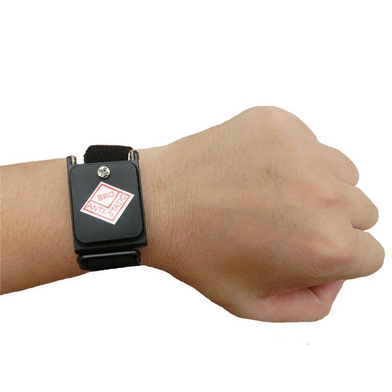 Blue Plastic Anti Static Wrist Band Strap Wireless Adjustable ESD Wristband Discharge Electronic Work Cordless Bracelet Supplies