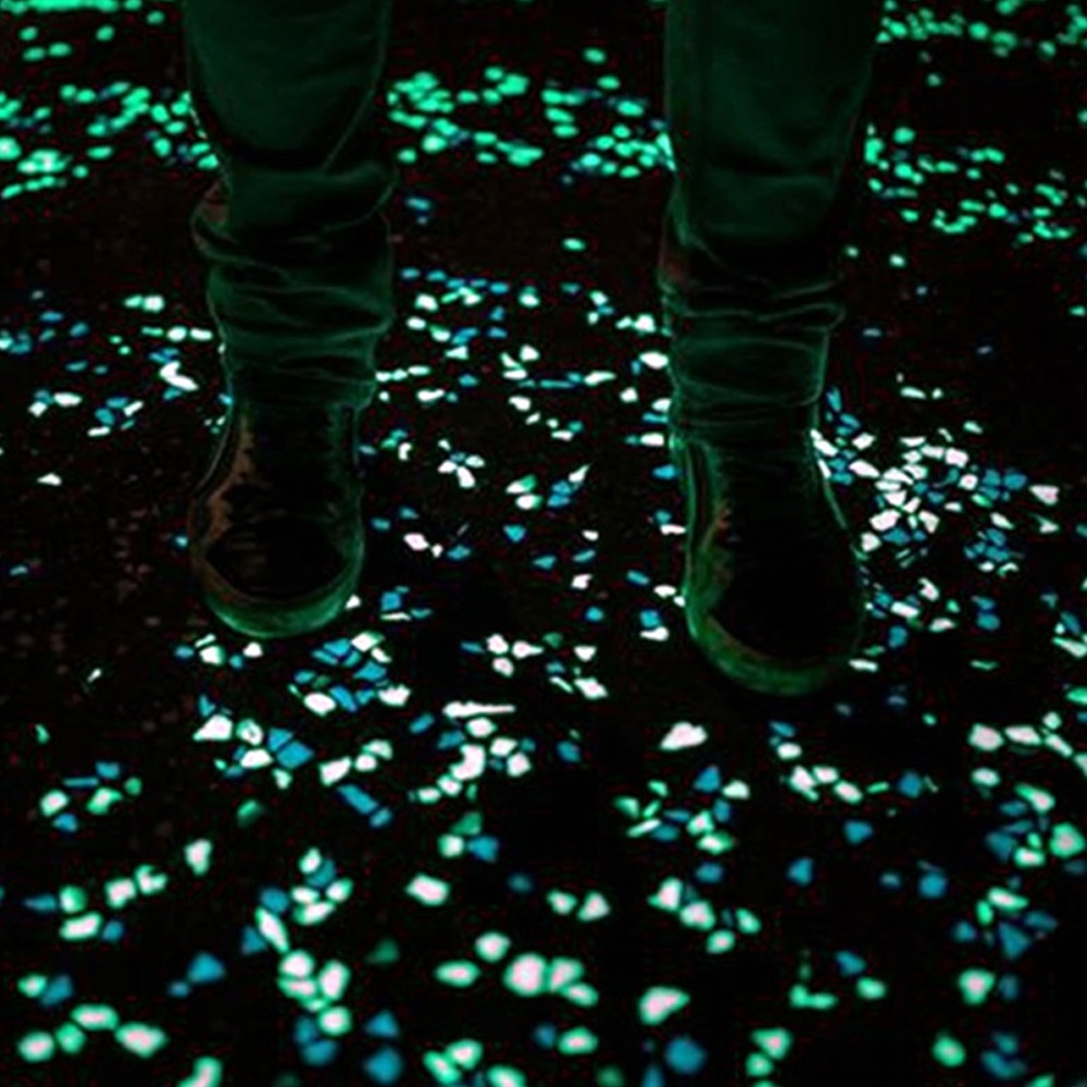 Pierres scintillantes dans la nuit, scintillantes dans le jardin, décor pour couloirs, Aquarium, fête de mariage, jardin Rock