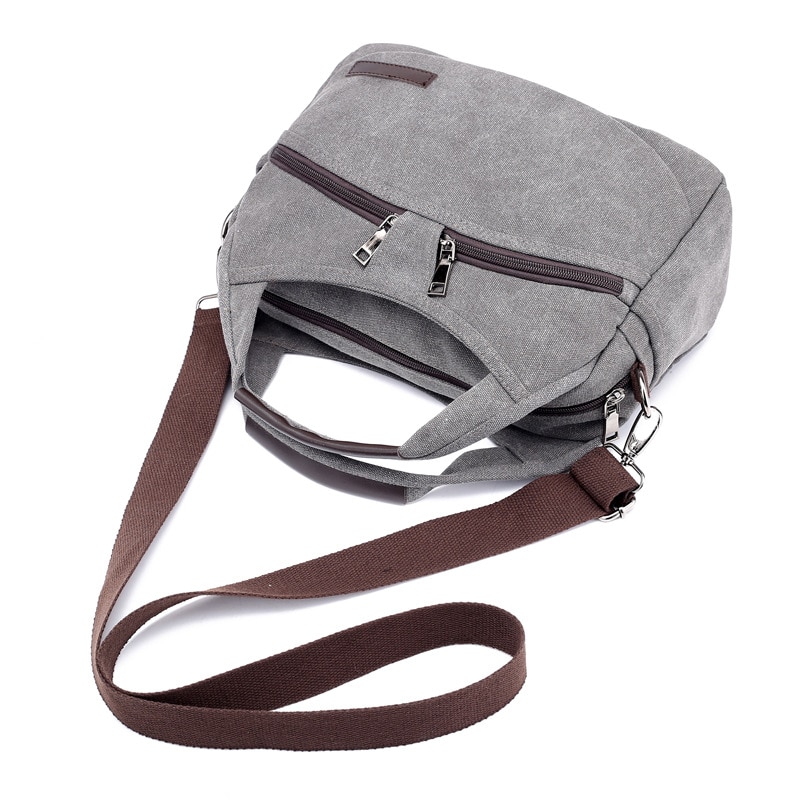 Kvky bolsas de lona femininas, nova bolsa de lona feminina transversal multifuncional pequena vintage de verão