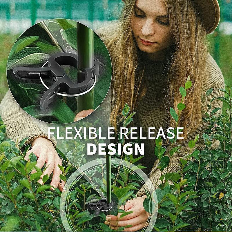 20pcs Plant Vines Fixing Clips grape climbing clip Garden plastic clip Tomato Clamp Plant clip Gardening garden Loofah clip