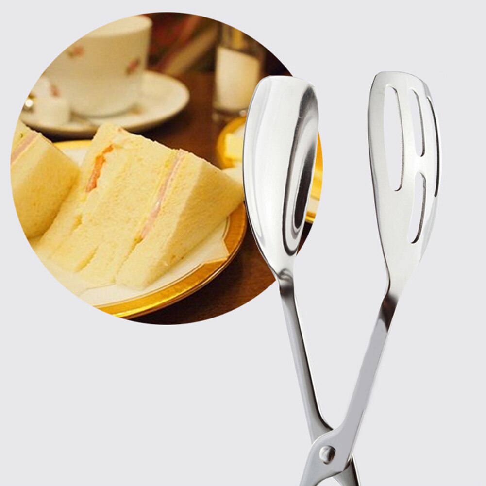 Buffet Tongs Salad Cooking Stainless Steel Party Bread Thickening Food Food Kitchen Tools Picnic