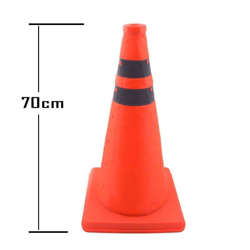 70cm warning emergency telescopic cone reflector cone roadblock motorcycle training accessory