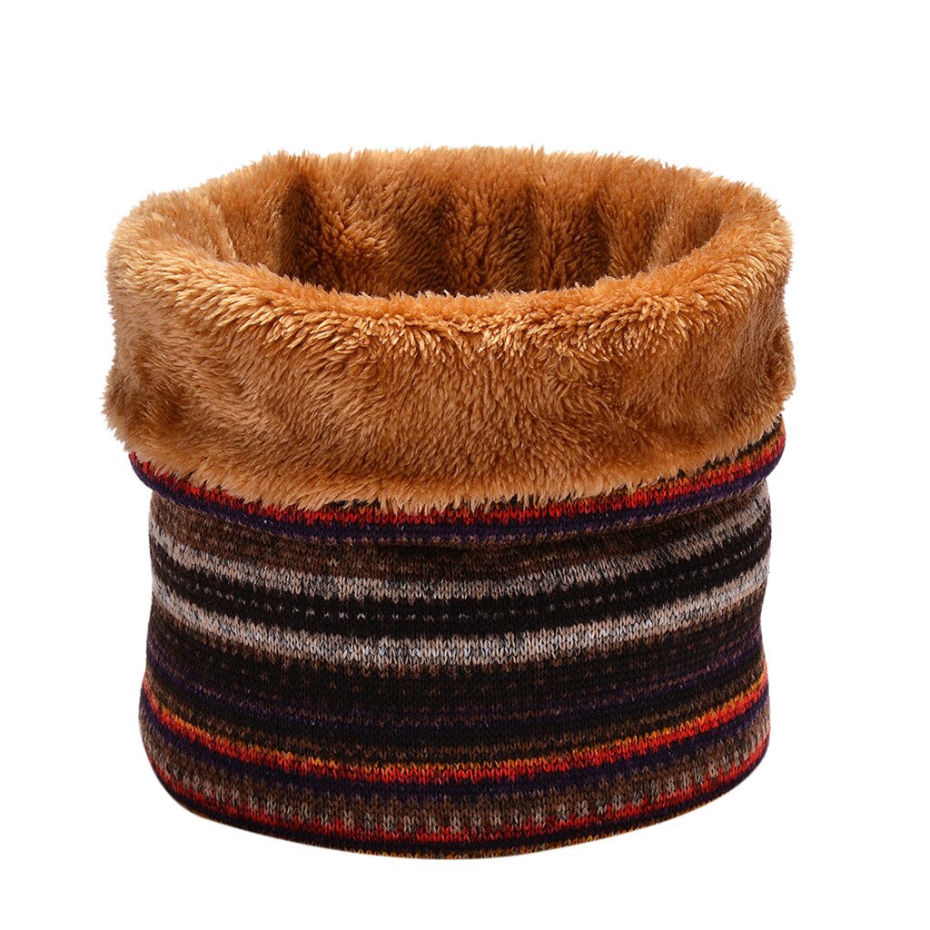 Winter Warm Brushed Knit Neck Warmer Circle Go Out Wrap Cowl Loop Snood Shawl Outdoor Ski Climbing Scarf For Men Women#p3: Q