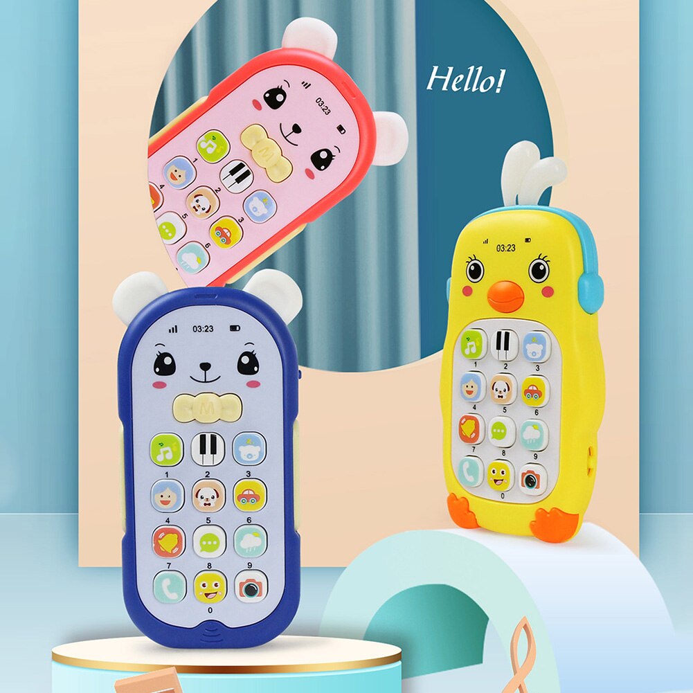 Kinderspeelgoed Mobiele Telefoons Licht Muziek Simulatie Mobiele Telefoons Comfort Muziek Multifunctionele Baby Educatief Lichtgevende Speelgoed