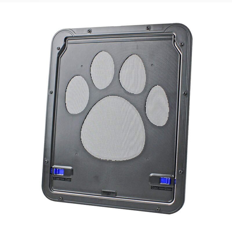 Cat Door Flap Gate Pet Dog Cat 4 Way Lockable Screen Window Puppy Kitten Safe Lockable Flap Door ABS Plastic Flap Gate