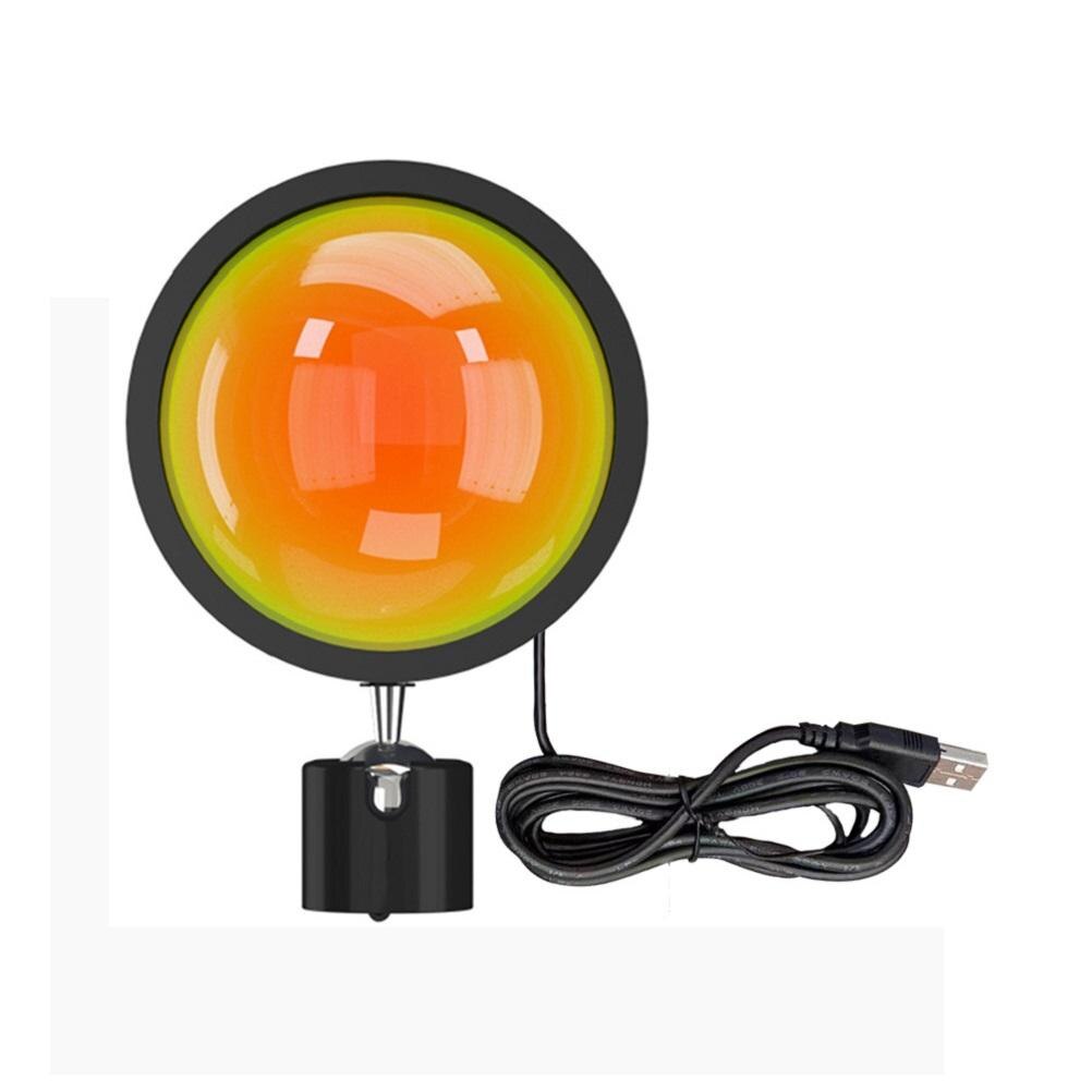 Led Dusk Lamp Projector Zonsondergang Lamp Verstelbare 360 Graden Romantische Visuele Sfeerverlichting Lamp Voor Woonkamer Slaapkamer