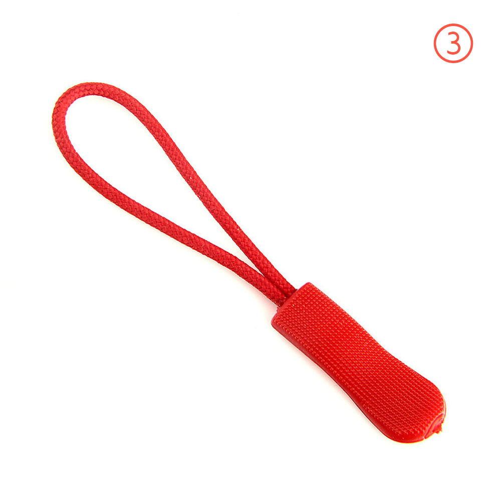Lot de 50 tirettes de fermeture éclair, pour fixation d'étiquettes de cordon, clip de remplacement pour fermeture éclair, boucle coulissante, sac, valise, vêtements, tente, sac à dos: Couleur 3