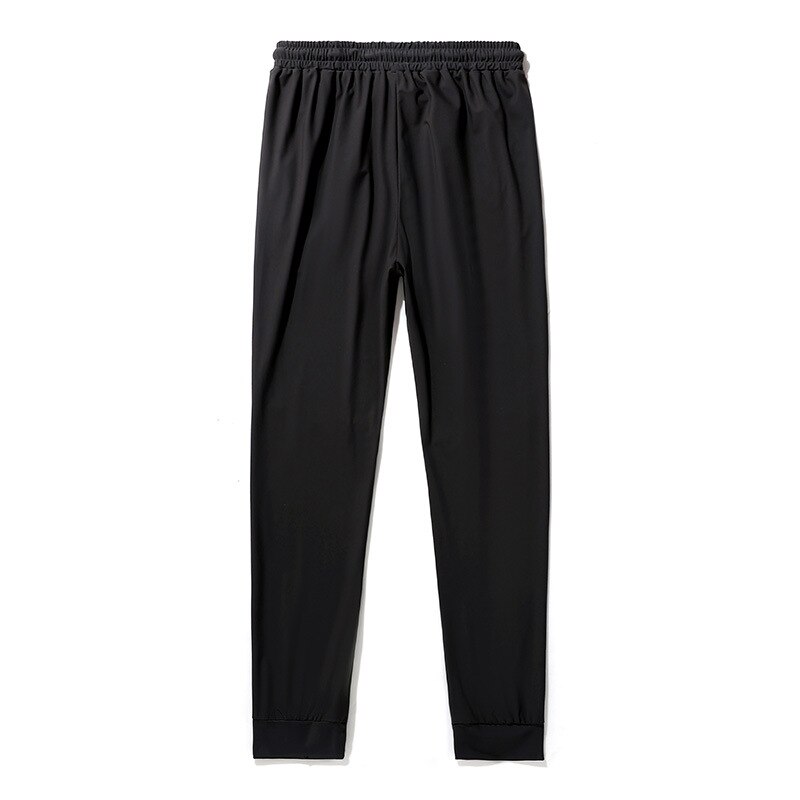 M-8XL Mannen Sport Broek Ice Cool Gym Ademende Lichtgewicht Sneldrogende Broek Mannen Lange Broek Mannelijke Zwarte Broek Running broek