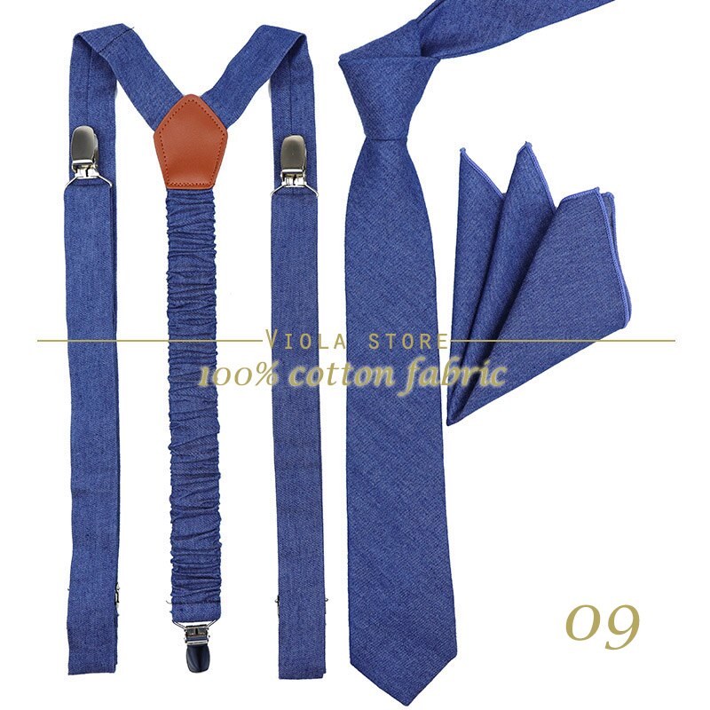 Pfirsichblau-lavendelfarbenes, einfarbiges baumwoll-set mit 2.5cm hosenträgern und 6cm krawatten, krawattenhalter, einstecktuch, verstellbarem riemen, hochzeitsaccessoire: Nr . .09