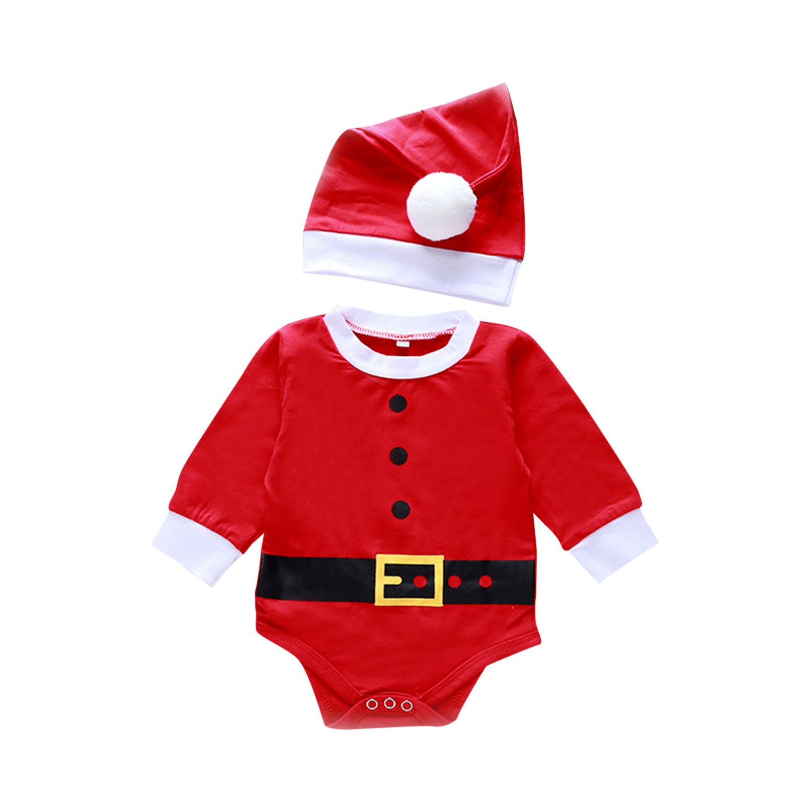 Bebê recém-nascido roupas de natal conjunto infantil da criança chapéu de natal boné macacão playsuit outfits bebê meninos meninas traje de natal ropa