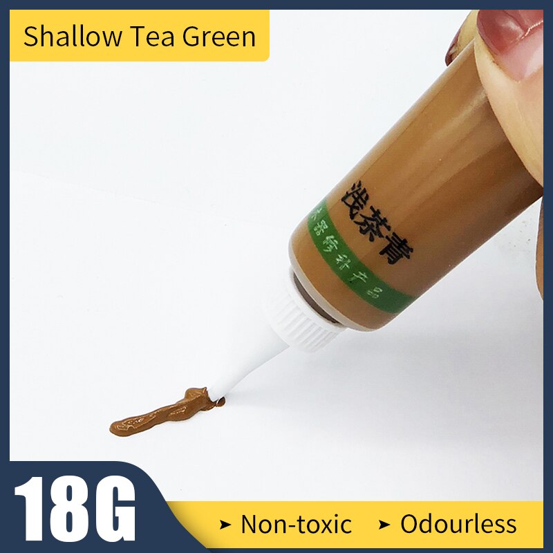 Pasta de reparación de muebles de madera, pintura de madera para puerta de madera, removedor de grietas con agujero para arañazos, 18g