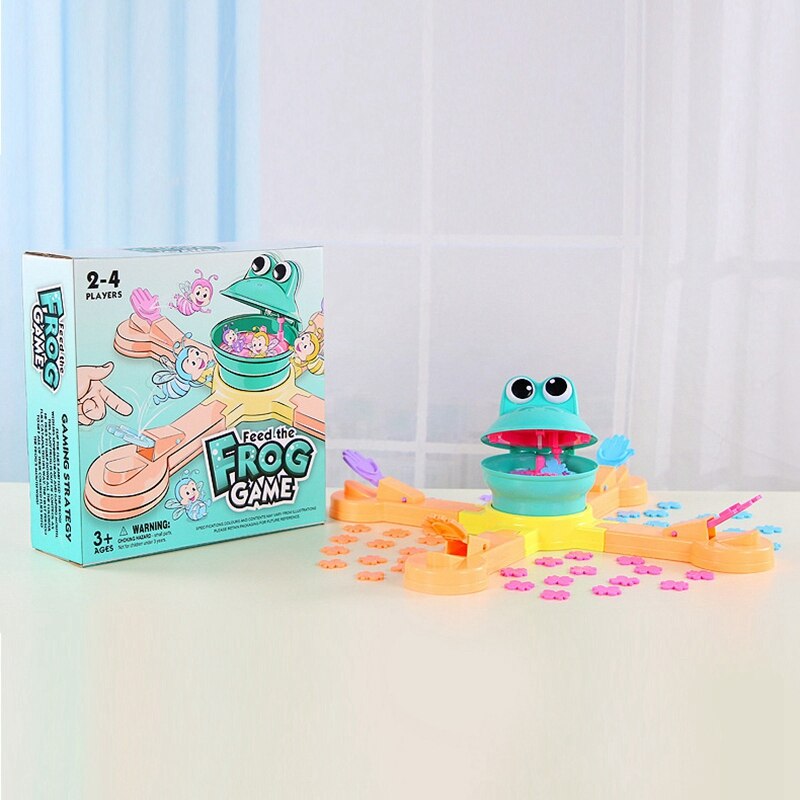 Feeding Frog Projection Eating Beans Fun Desktop Puzzle Science Game Parent-Child Interactive Children'S Toys