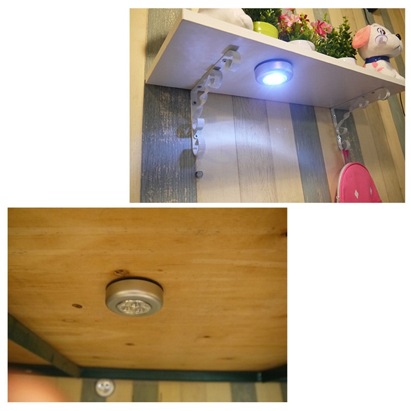 LED Touch Light Push Lamp Nachtlampje Spaarlamp Batterij Aangedreven Wandlamp Home Camping Kabinet Trappen Licht