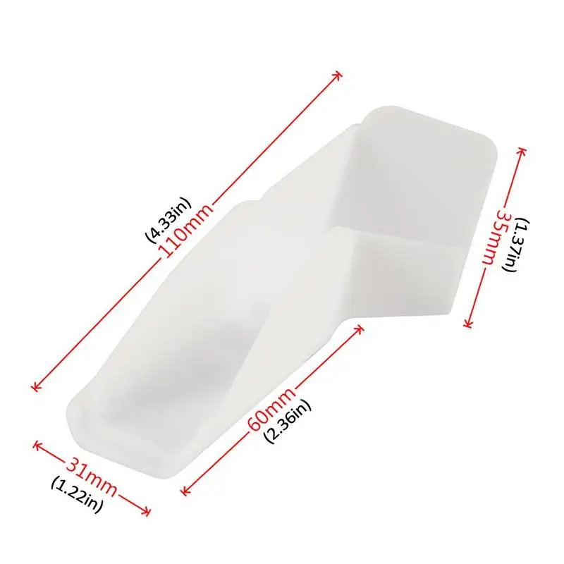 RV Gutter Spouts Mini Gutters For Gazebo RV Roof Drip Edge 2 Left And 2 Right Side White Gutter Extender Guides Rainwater Away