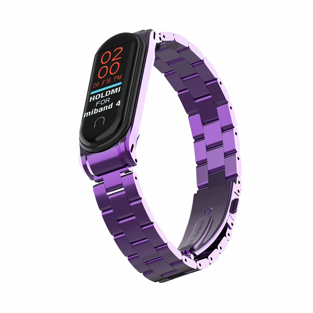 Rvs Polsband voor Xiao mi mi band 3 4 metalen horloge Band Smart Armband Mi Band 4 vervangbare Horloge Bandjes