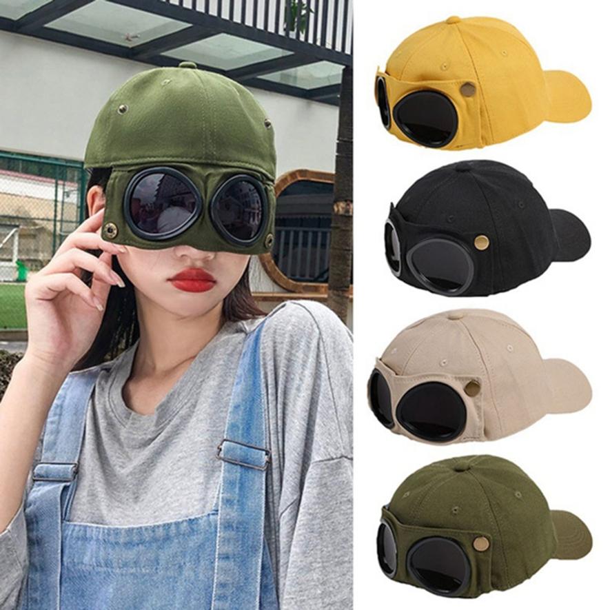 Sombrero de aviador con visera para mujer, gafas de sol femeninas de coreana, a la , gorra de béisbol