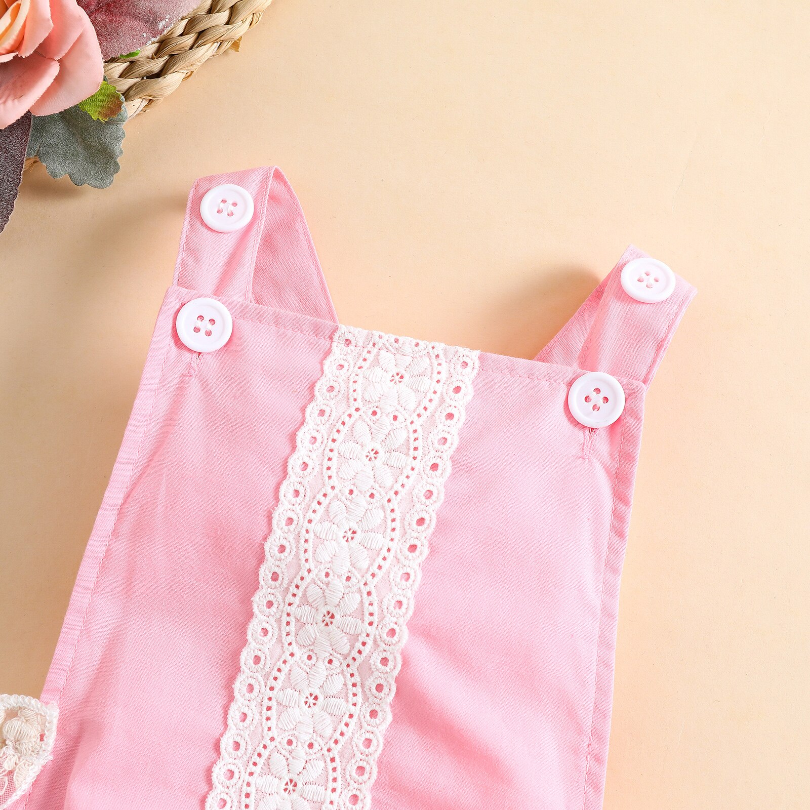 Citgeett Zomer Peuter Baby Meisjes Bodysuit Jurk Kant Patchwork Mesh Mouwloze Jarretel Jumpsuit Kleding
