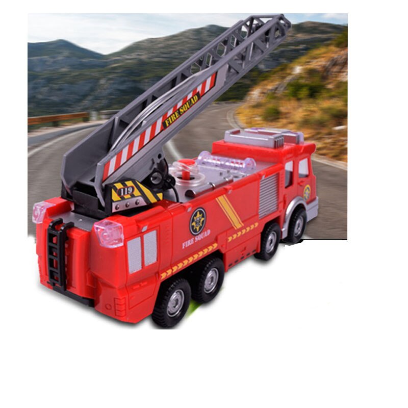 Electric Fire Truck Water Spray Fire Toy Car Sprinkler Music Water Fire Engines Educational Toys For Children