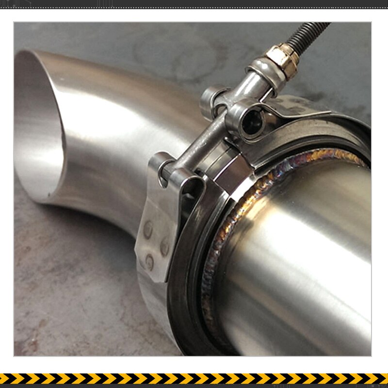 Universal 3" Inch 304 Stainless Steel V-Band Turbo Downpipe Exhaust Clamp Vband 76mm 2 / 2.5 / 3.5 / 4 Inch Auto Accessories