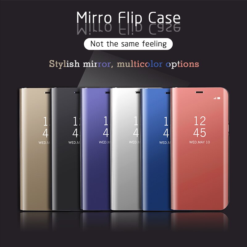 Realme X50 5G Case 6.57 Inch Luxe Smart Spiegel Flip Cover Volledige Bescherming Voor Realme X50m 5G Shockproof telefoon Case