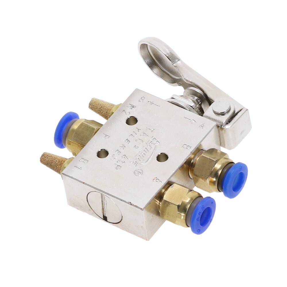 Zawór mechaniczny TAC2-41P zawór wydechowy 2 pozycja 5 sposób 1/8 "powrót sprężynowy dźwignia zawór pneumatyczny przełącznik w złączki