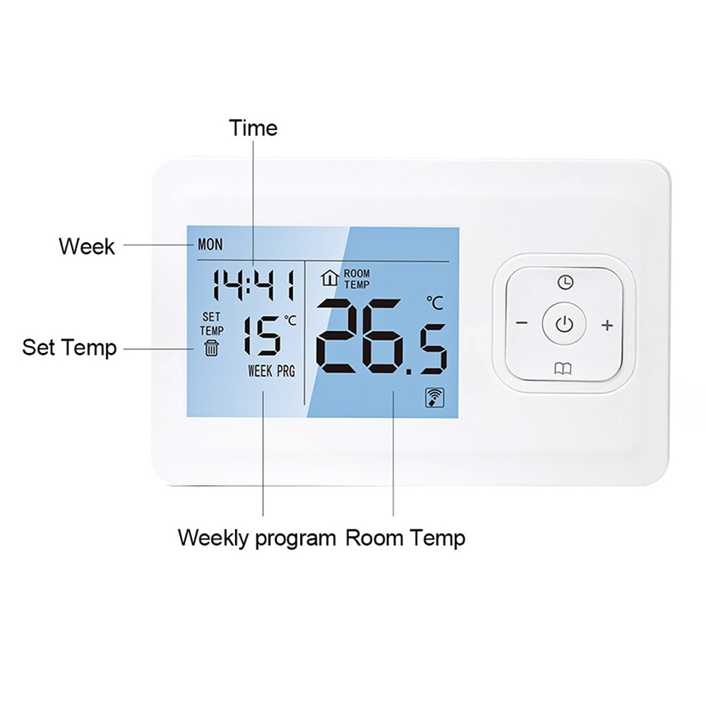 WiFi Smart Thermostat Programmable with RF Receiver APP Control Gas Boiler Heating Temperature Controller Work with Alexa Google