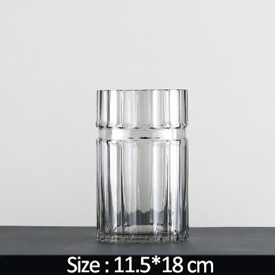 Home Decoration Flower Vase High Glass Vase Fydroponics Desktop Decoration Flower Arrangement Wedding Decoration Vases Ornaments: 5