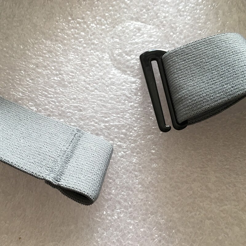 Heart Rate Monitor Band Replacement Soft Chest Strap Belt work with Polar Garmin Wahoo Bryton Geonaute Transmitters, Grey