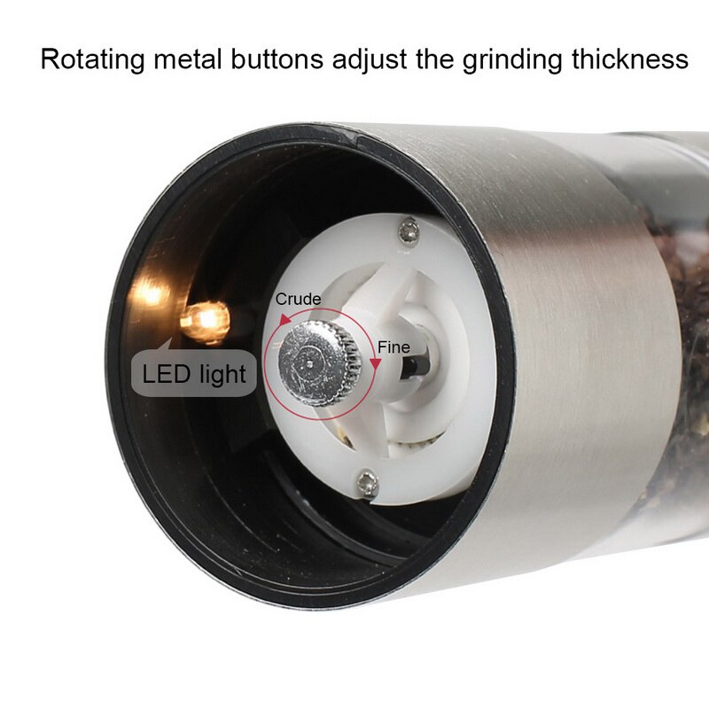 Elektrische Zout Peper Mill Grinder Voor Keuken Pepermolen Molen Zout Peper Slijpen Automatische Peper Schudden Koken Gereedschap