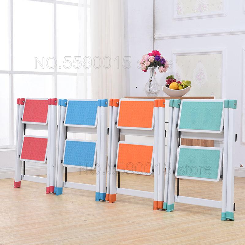 Home kitchen folding ladder two step ladder herringbone ladder stepping up pet ladder