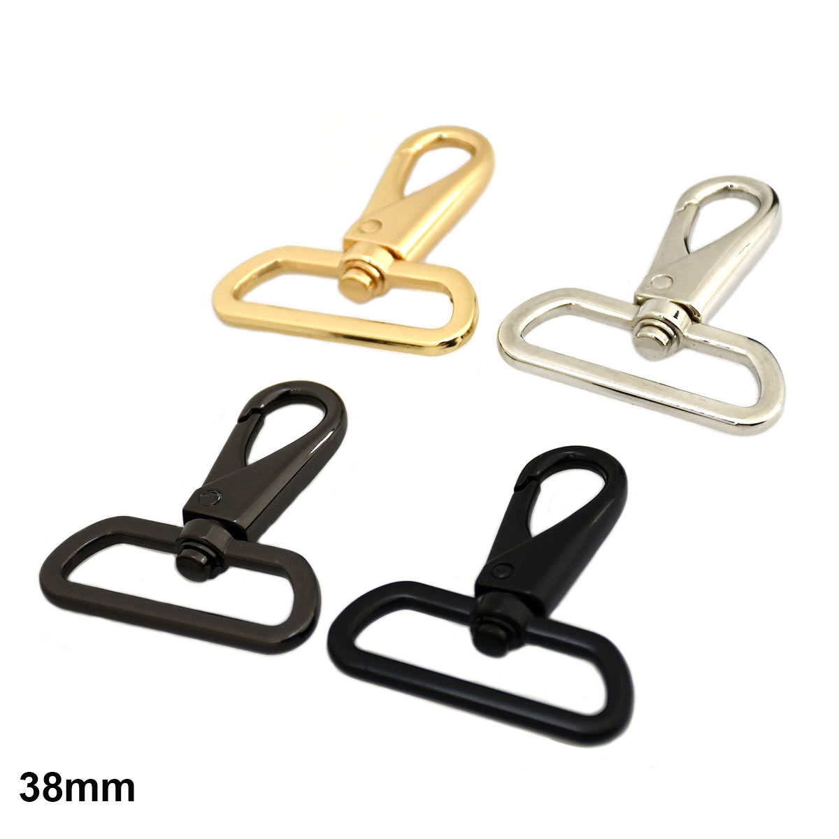 1Pcs Metal Swivel Oog Karabijnhaak Duurzaam Trigger Sluitingen Clips Voor Diy Leather Craft Tas Riem Riem Singels Sleutelhanger 3 Maten