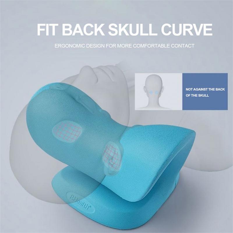 Neck Shoulder Stretcher Relaxer Massage Pillow For Neck Cervical Chiropractic Traction Back Stretching Physiotherapy