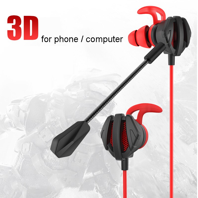 Earphone Helmets For CS Games Gaming In-Ear Headset 7.1 With Mic Volume Control PC Gamer Earphones
