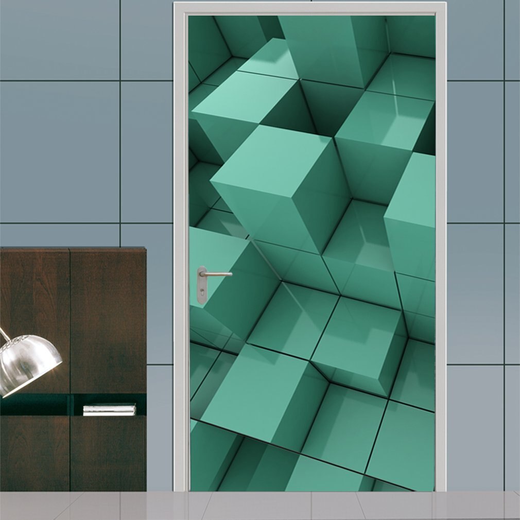 Waterproof Wall Stickers Mural Bedroom 3D Waterproof Door Sticker