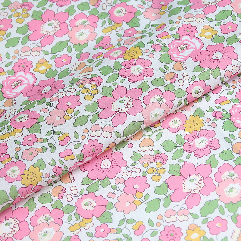 Citrongula blommor betsy ana små blommor tryck liberty tyg london liberty tana lawn bomull specialanpassat tyg för gör-det-själv: Blå