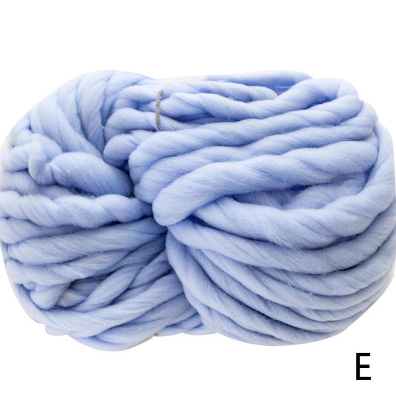 250G Super Thick Yarn Soft Merino Wool Yarns Large Knitting Bulky Blanket Roving Yarn Yarn Wool Chunky Arm T3D1: E