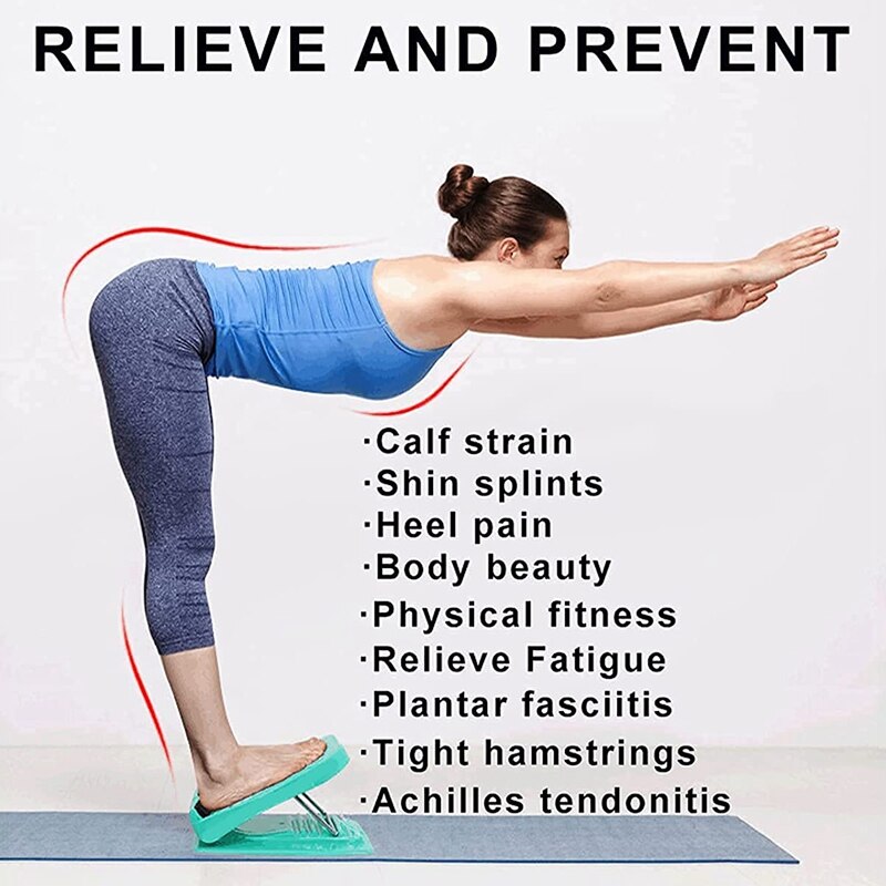 Tilt Board Portable Slant Board Adjustable Slant 5 Levels Anti Slip Leg Strength Exerciser Yoga Auxiliary Equipment