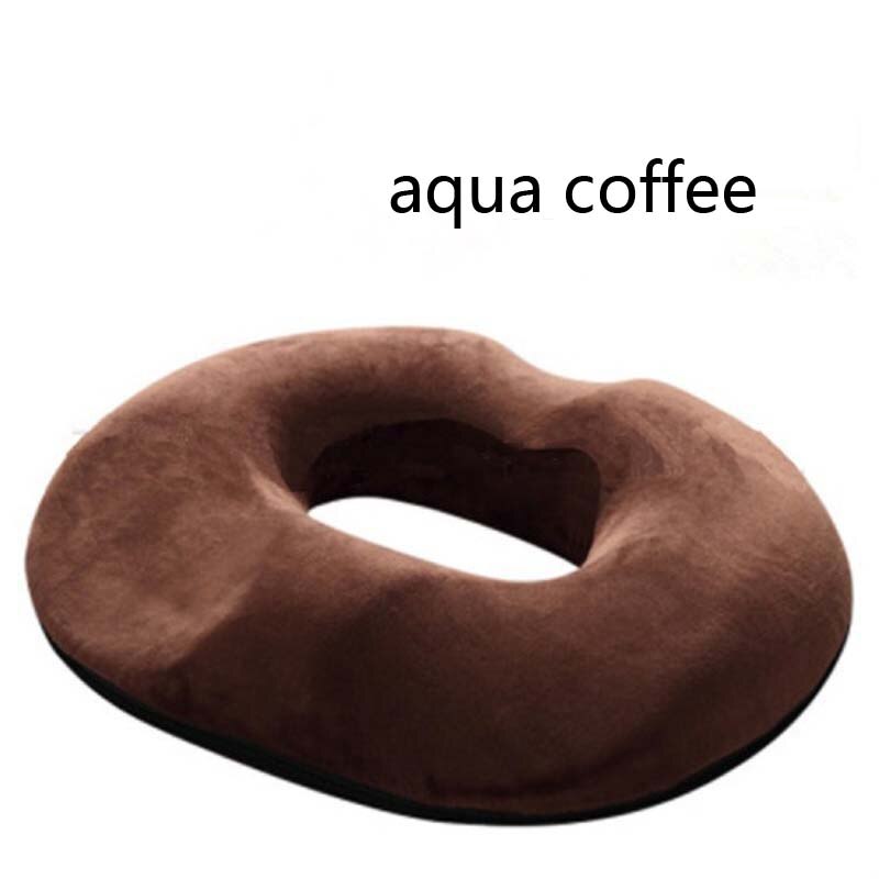Anti hemorrojder massage sittdyna höft push up yoga ortopedisk komfort skum svansbenskudde bil kontorsstol sittdyna d: Aqua kaffe