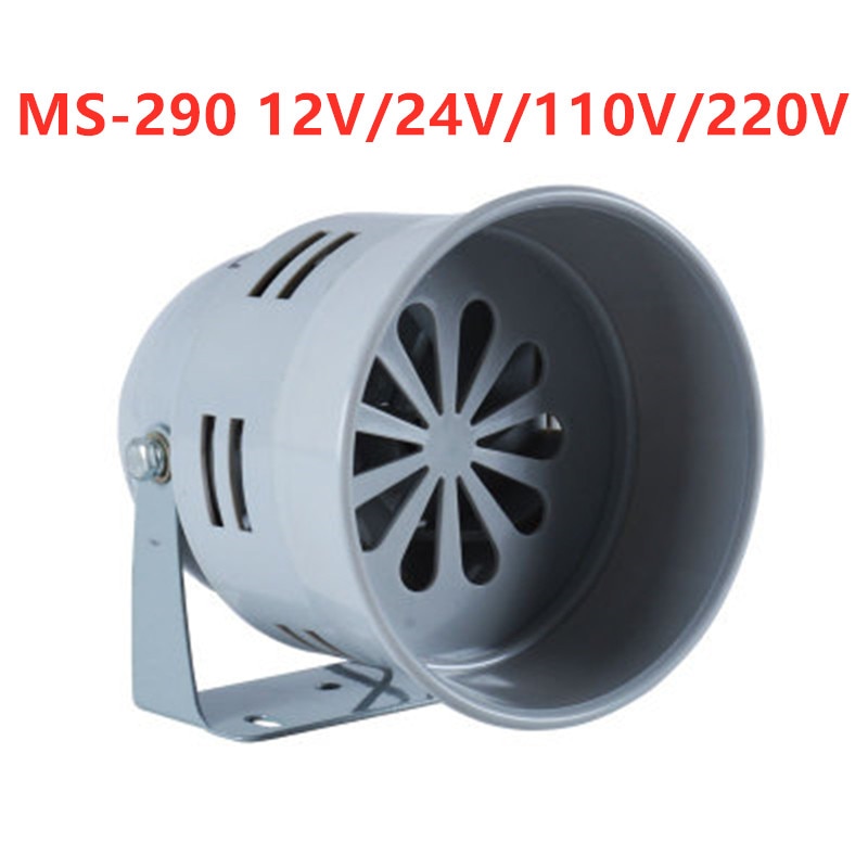 220 vak 110 vak 12 vdc 24 vdc rød mini plastmotor sirene industriel alarm lyd elektrisk beskyttelse mod tyveri ms -290