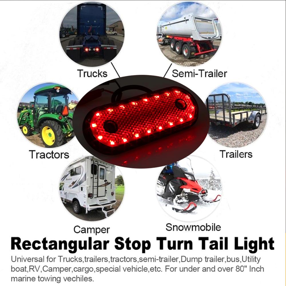 24V 20LED Truck Side Lights Warning Lights Side Lights Signal a Warning Lights (Single Bag) MK-095