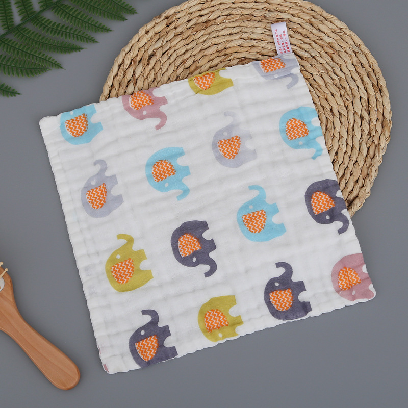 Serviette absorbante pour bébé, mouchoir pour -né, 1 pièce: Color Elephant