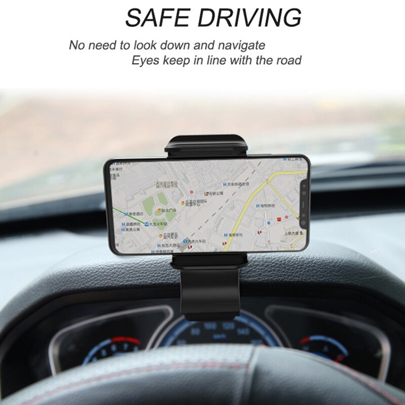 HUD-Soporte de teléfono para salpicadero de coche, para iPhone 11 Pro Max Xs, soporte de teléfono móvil para coche