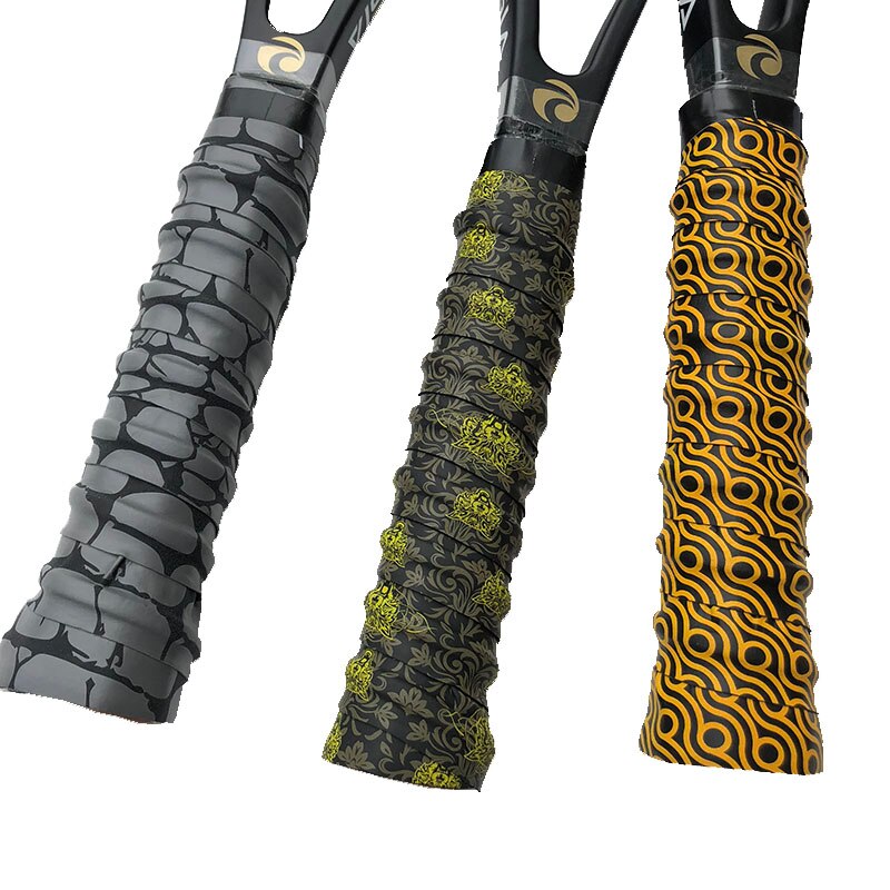 2 stuks retail zarsia antislip bedrukking eva-keel badminton overgrips tennis racket overgrips vishengel grips