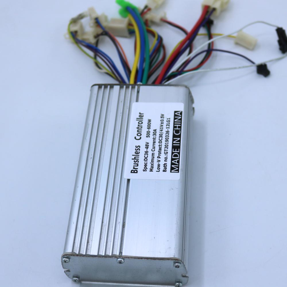 Controlador de velocidad sin escobillas para bicicleta eléctrica, 36V/48V, 500W, 600W, Sensor/sin Sensor, 36V/48V, 500W