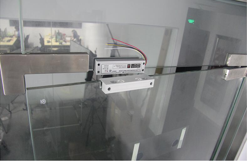 12VDC RFID Elektrische Bolzen Schloss Rahmenlose Glas Tür NC 5 kabel Zugriff Kontrolle