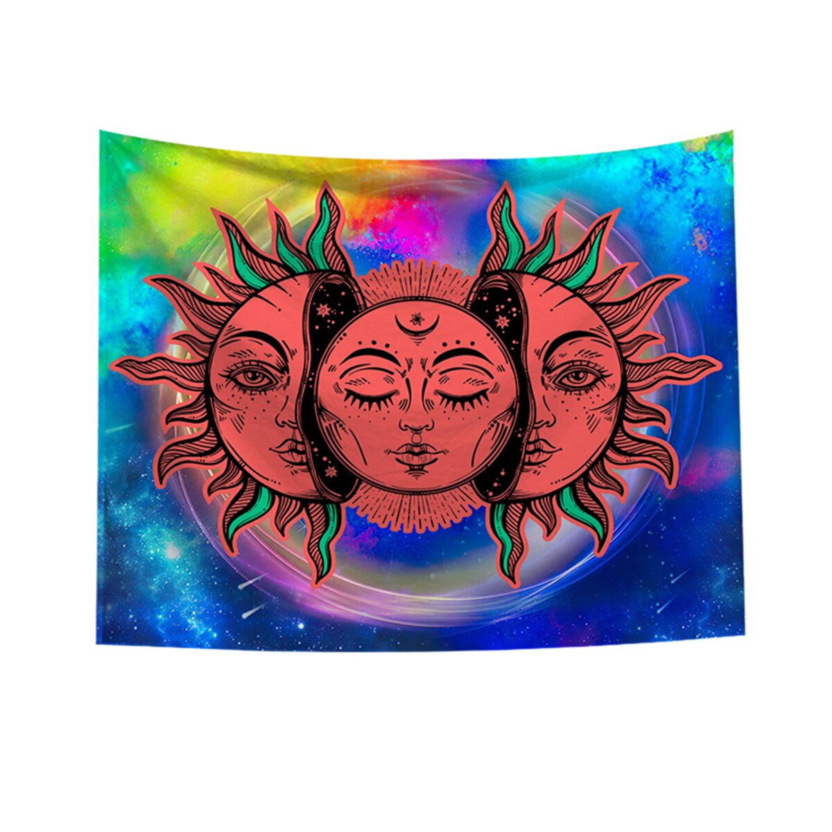 Tapisserie murale psychédélique bohème, tapisserie décorative pour salon, chambre à coucher, décoration d'intérieur, 95 x 73cm: 3